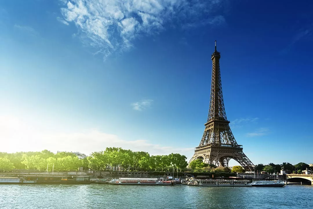 Foto van de Eiffeltoren in Parijs.